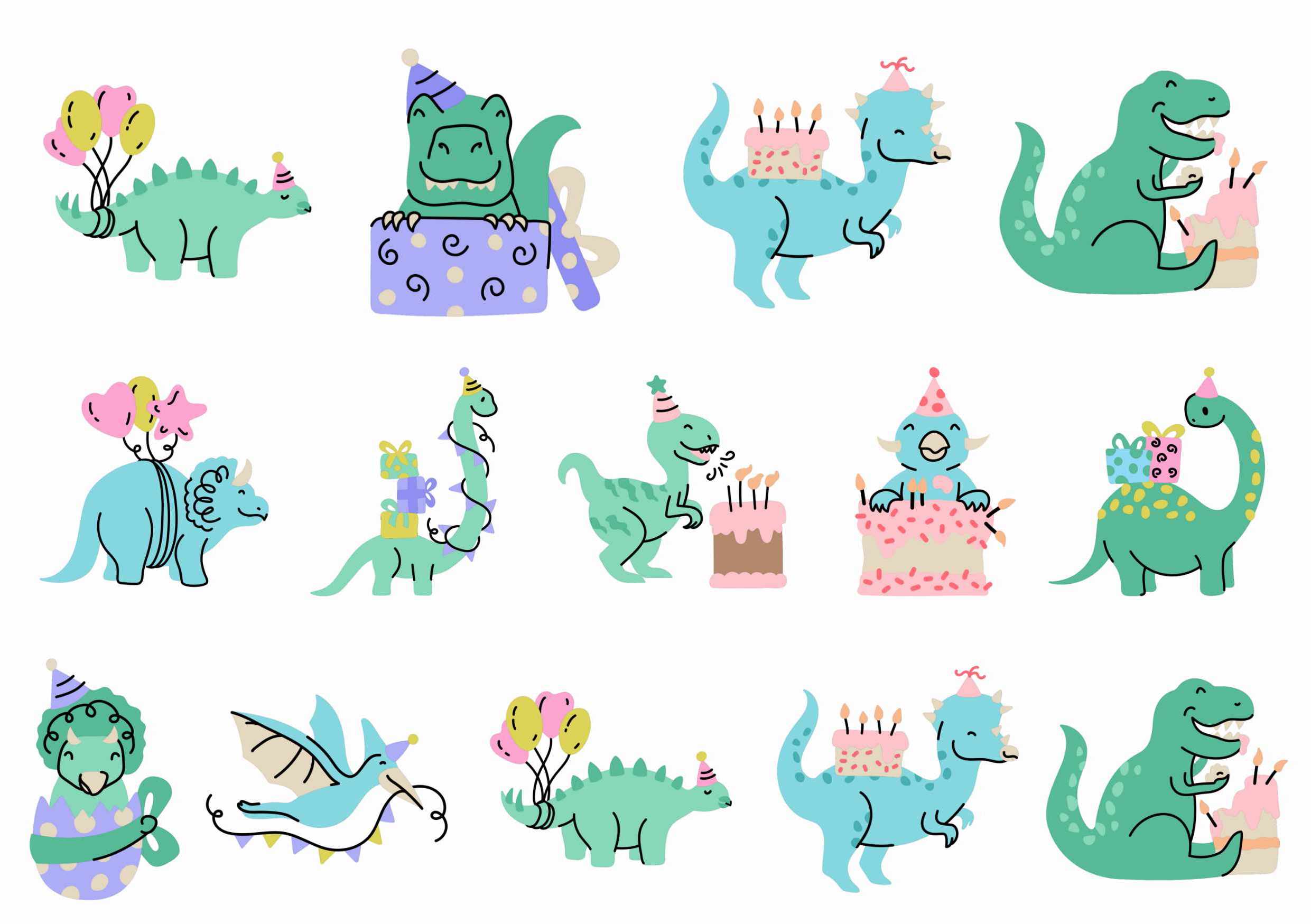Fira födelsedag med gnuggisar från like ink + dinosaurier