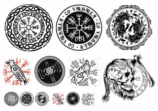 Viking symboler som engångstatueringar viking tatuering