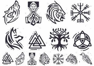 Viking Keltiska tatueringar symboler viking fake-tatuering från like ink