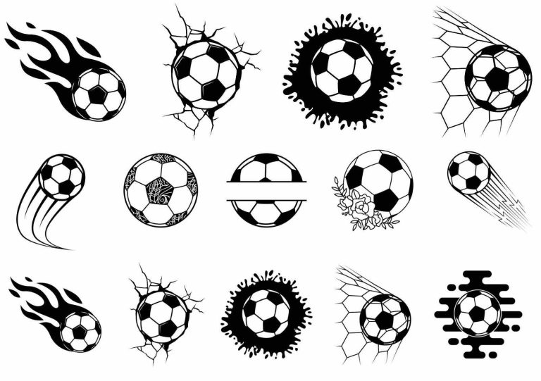 Gnuggistatueringar med motiv av fotbollar. Svart vita fotbollstatueringar från Like ink