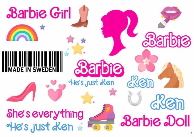 Barbie and Ken tatueringar: Barbie och Ken Tatueringar med barbie och Ken logga, olika citat och andra barbie-tatueringar. Snygga barbietatueringar från Like ink.